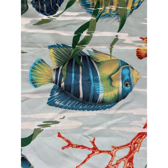 Pierre Frey "Maldives" fabric vintage swatch 27” c 36” - Picture 3 of 5